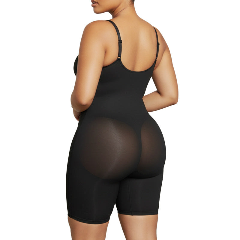 Front-Zip Sculpting Shapewear Bodysuit