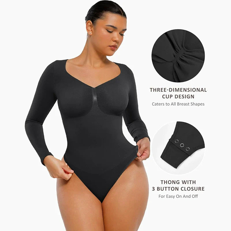 Long Sleeve Shaping Bodysuit