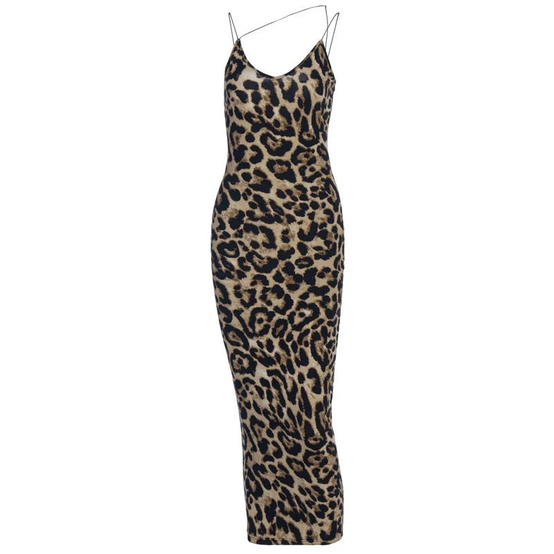 Leopard Allure Slip Dress