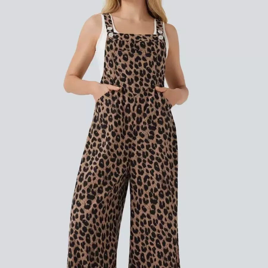 Leopard print jumpsuit