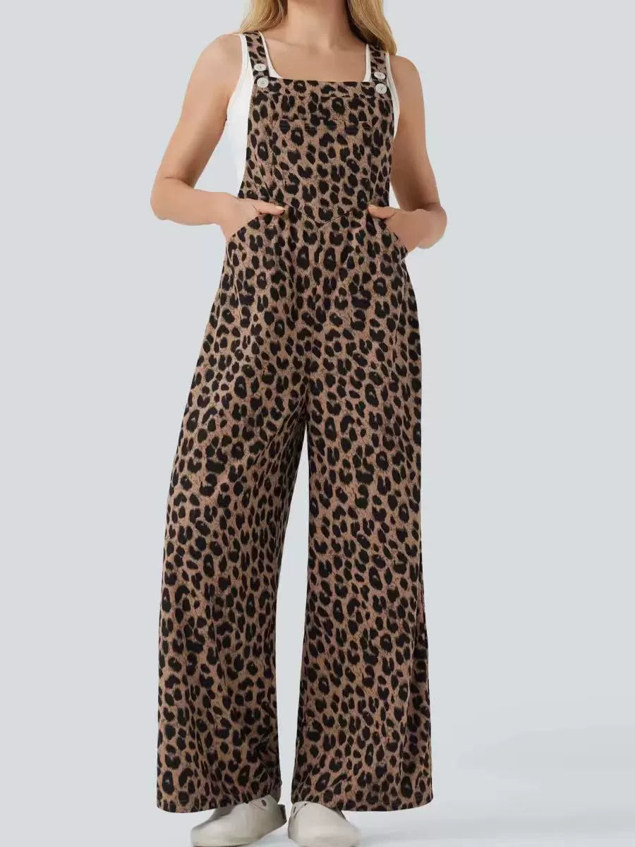 Leopard print jumpsuit
