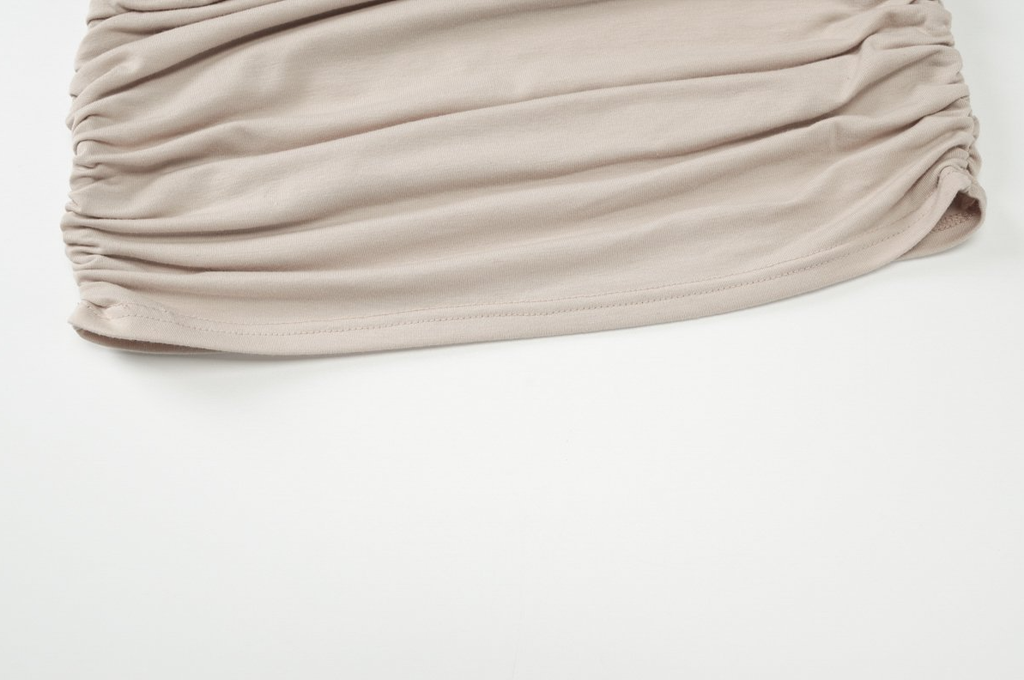 Relaxed Draped Off-Shoulder Dress